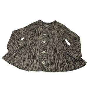 Cardigan; 7% ALPACA, 25% WOOL, fluffy, Flattering Silhouette Button Down Sweater
